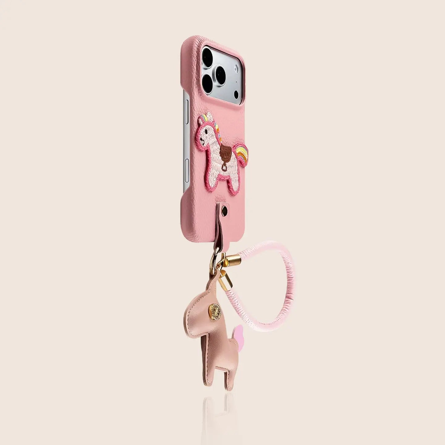 Embroidered Pony iPhone Case with Leather Pony Charm SEACASE