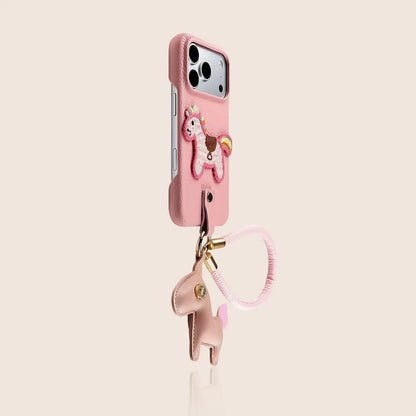 Embroidered Pony iPhone Case with Leather Pony Charm SEACASE