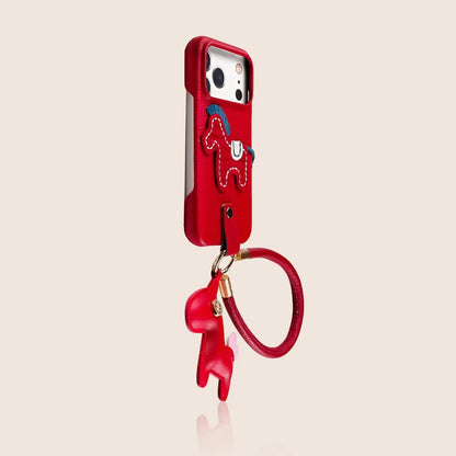 Embroidered Pony iPhone Case with Leather Pony Charm SEACASE