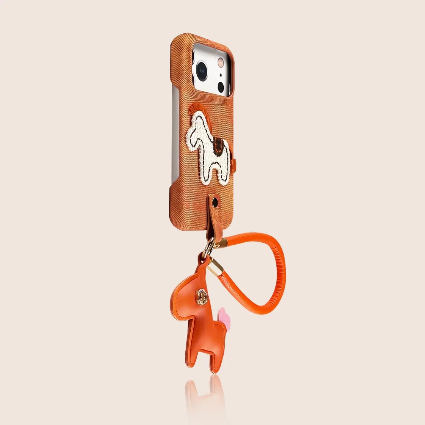 Embroidered Pony iPhone Case with Leather Pony Charm SEACASE