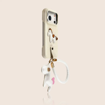 Embroidered Pony iPhone Case with Leather Pony Charm SEACASE