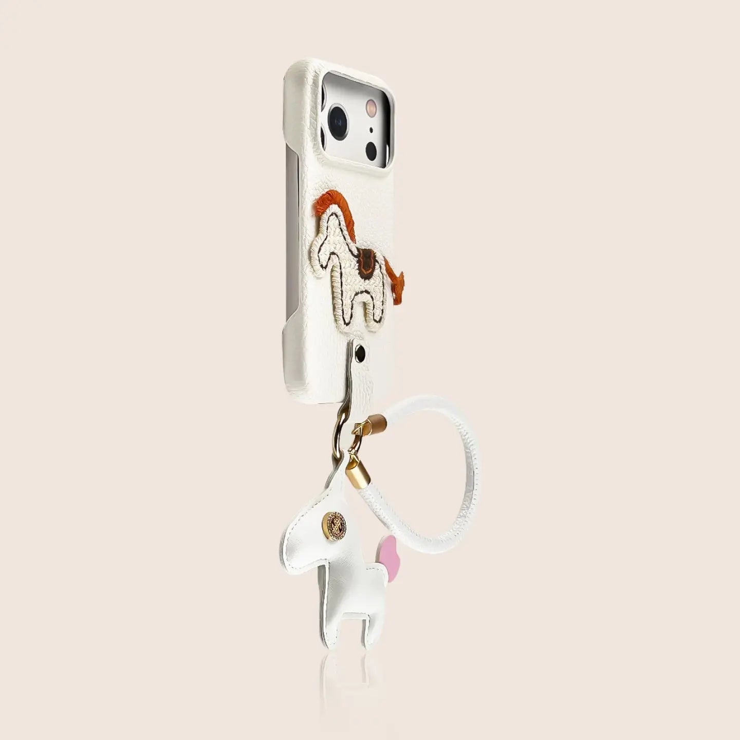 Embroidered Pony iPhone Case with Leather Pony Charm SEACASE