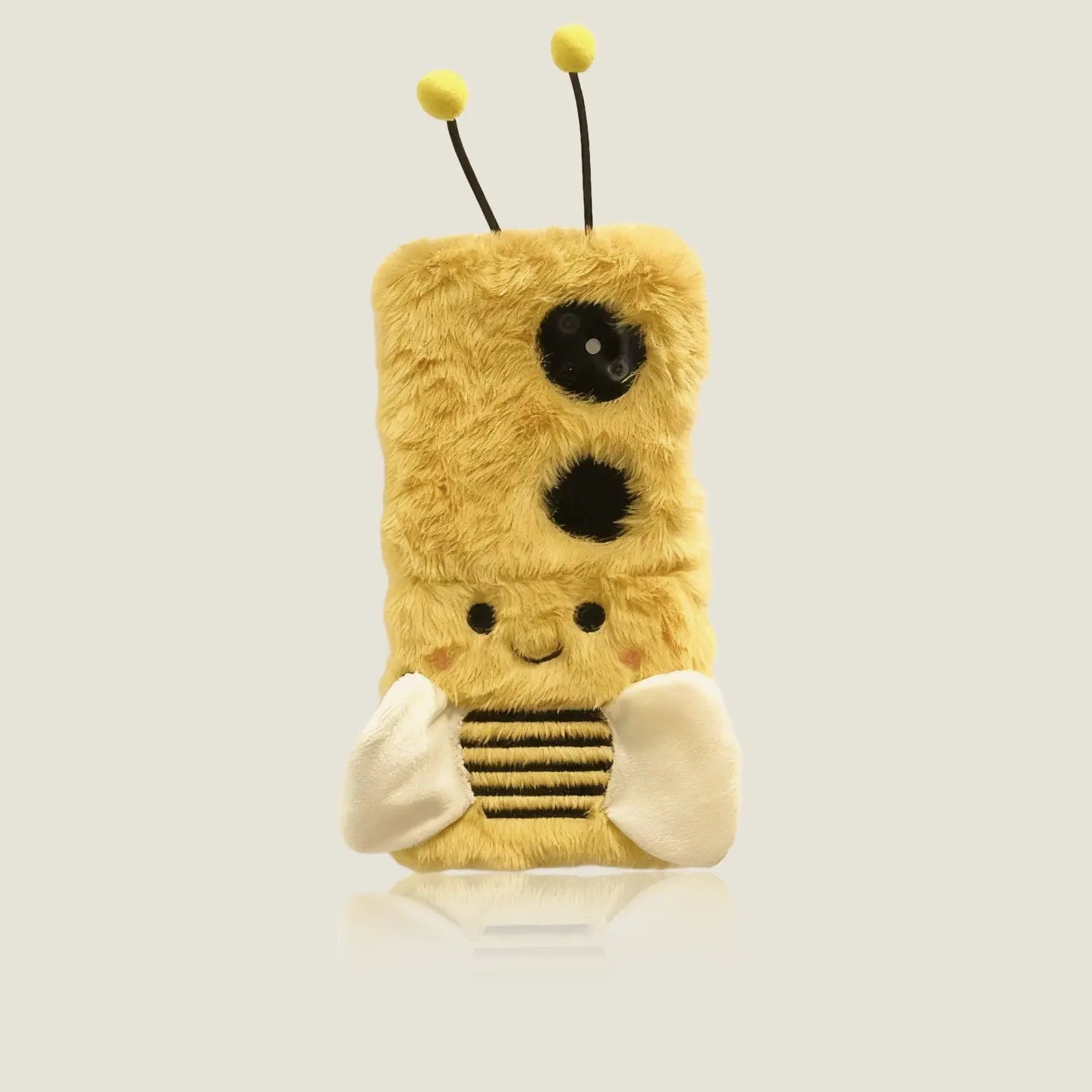 Adorable Fuzzy Bumblebee Phone Case for Samsung Flip7/6/5/4/3 我的商店