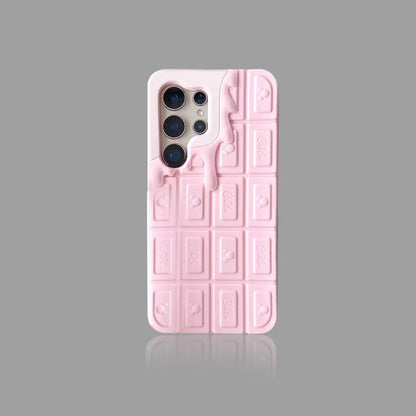3D Cream Chocolate Phone Case for Samsung S25/S24/S23 我的商店