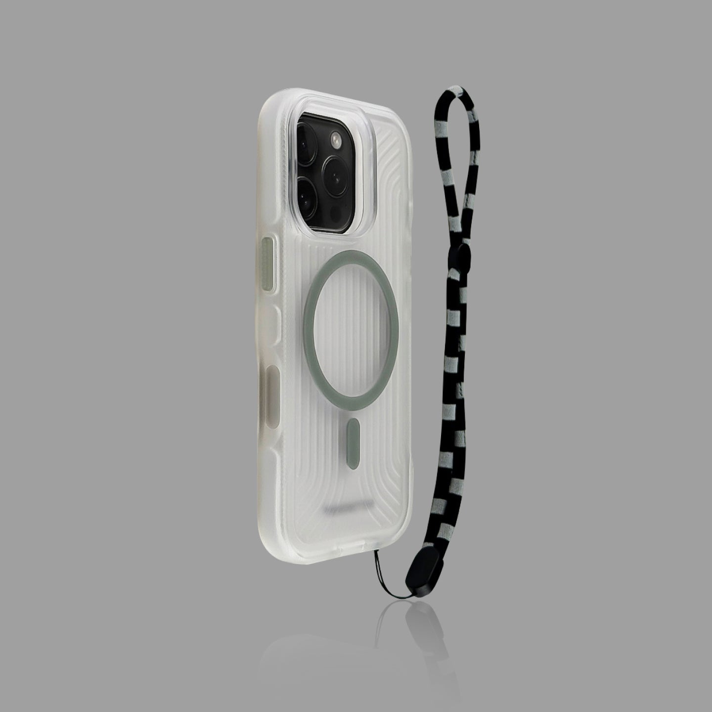 iPhone용 매트 프로스티드 MagSafe 폰 케이스