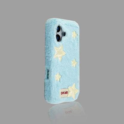 Fuzzy Star Pattern iPhone Case 我的商店