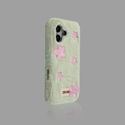 Fuzzy Star Pattern iPhone Case 我的商店