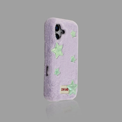 Fuzzy Star Pattern iPhone Case 我的商店