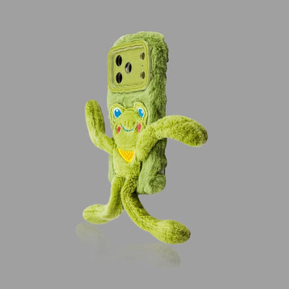 Plush Cartoon Pull-Legs iPhone Case with Lens Frame Stand 我的商店