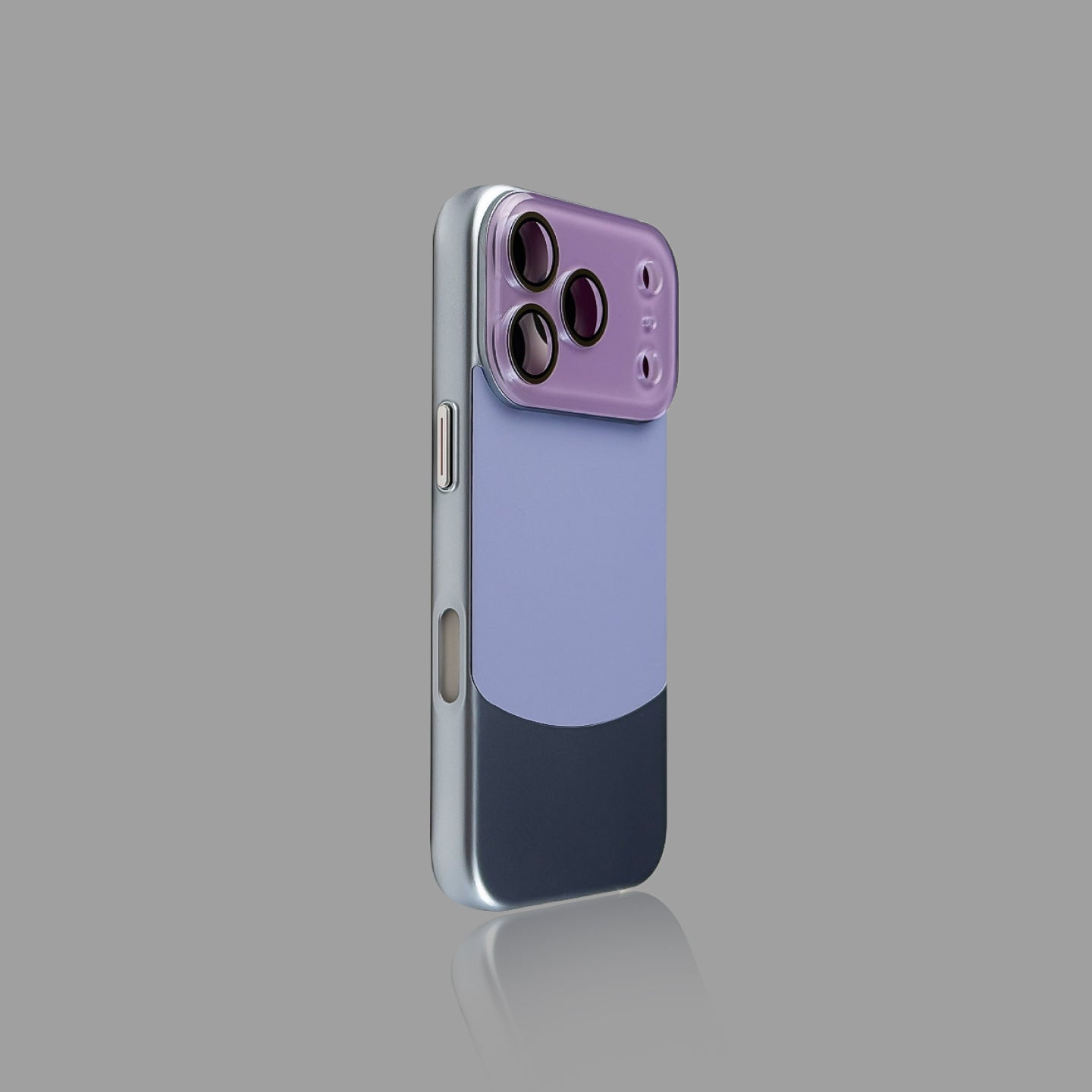 Color-Block Leather-Touch iPhone Case