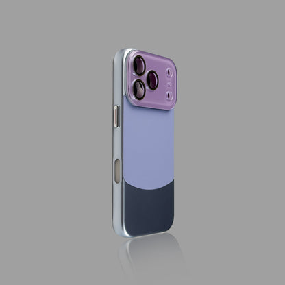 Color-Block Leather-Touch iPhone Case