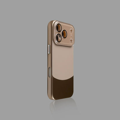 Color-Block Leather-Touch iPhone Case