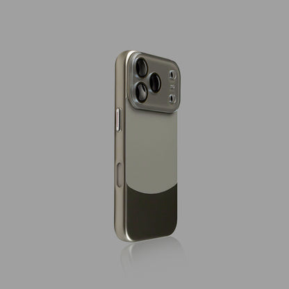 Color-Block Leather-Touch iPhone Case