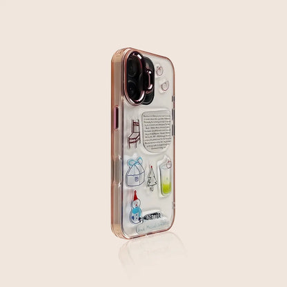 Clear iPhone Case with Snowman Design 12~17 我的商店