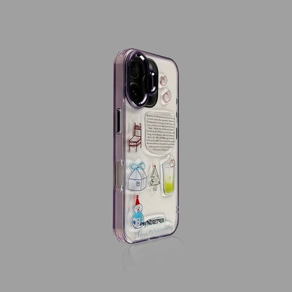 Clear iPhone Case with Snowman Design 12~17 我的商店