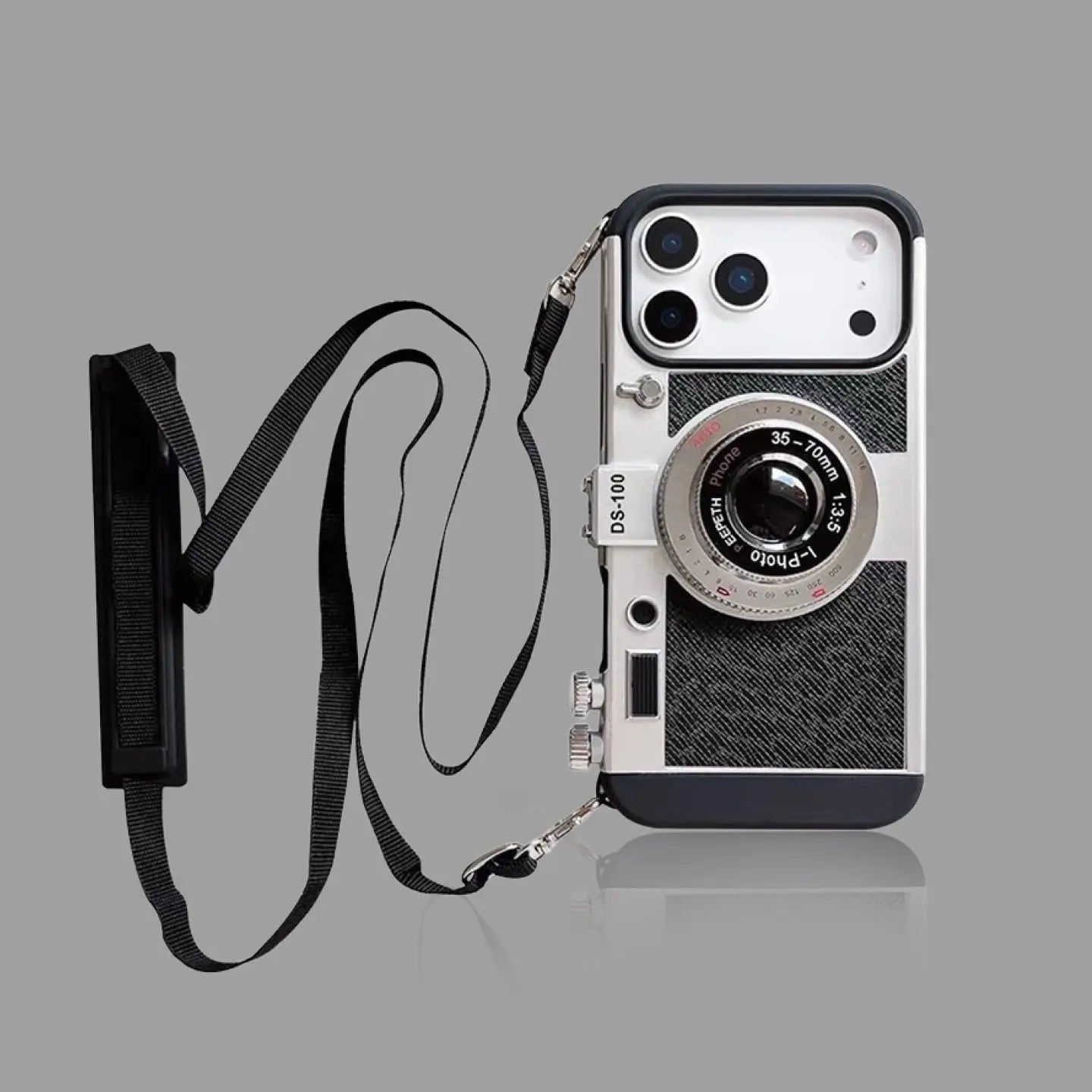 Retro Camera Strap Case for iPhone – Vintage Style with Detachable Strap 我的商店