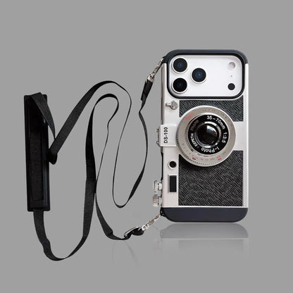 Retro Camera Strap Case for iPhone – Vintage Style with Detachable Strap 我的商店