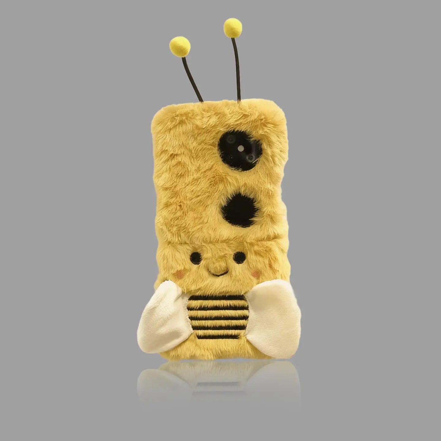 Adorable Fuzzy Bumblebee Phone Case for Samsung Flip7/6/5/4/3 我的商店