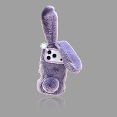Winter Plush Long-Ear Bunny iPhone Case 我的商店