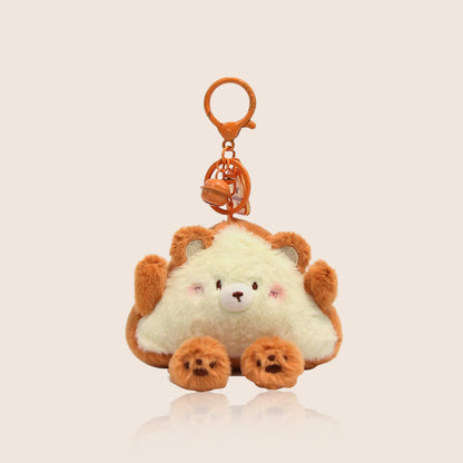 Cute Plush Bread Bear Keychain & Bag Charm