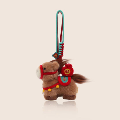 Year of the Horse Mascot Plush Pendant (Lucky & Wealth)