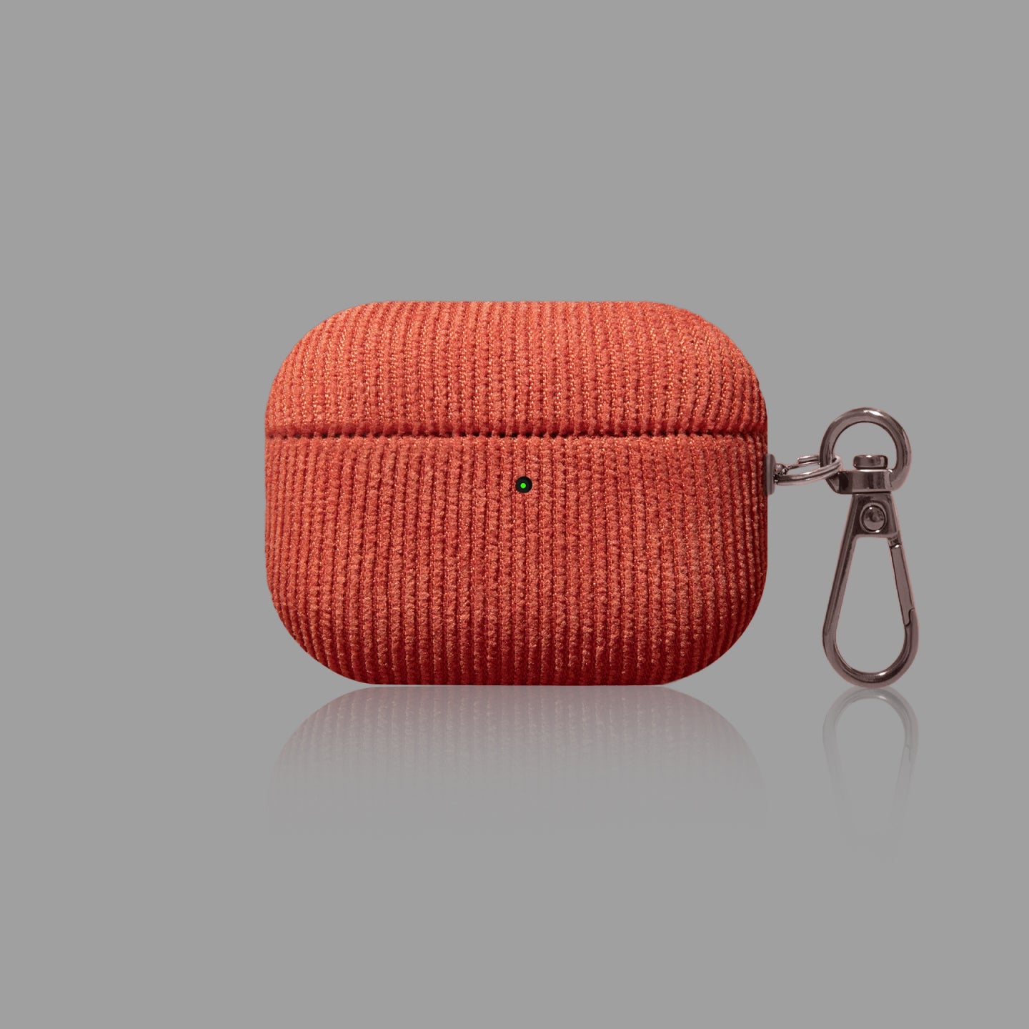 Corduroy AirPods Case with Metal Hook