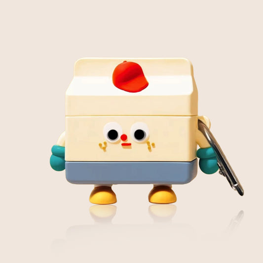 Cartoon Milk Carton AirPods Case