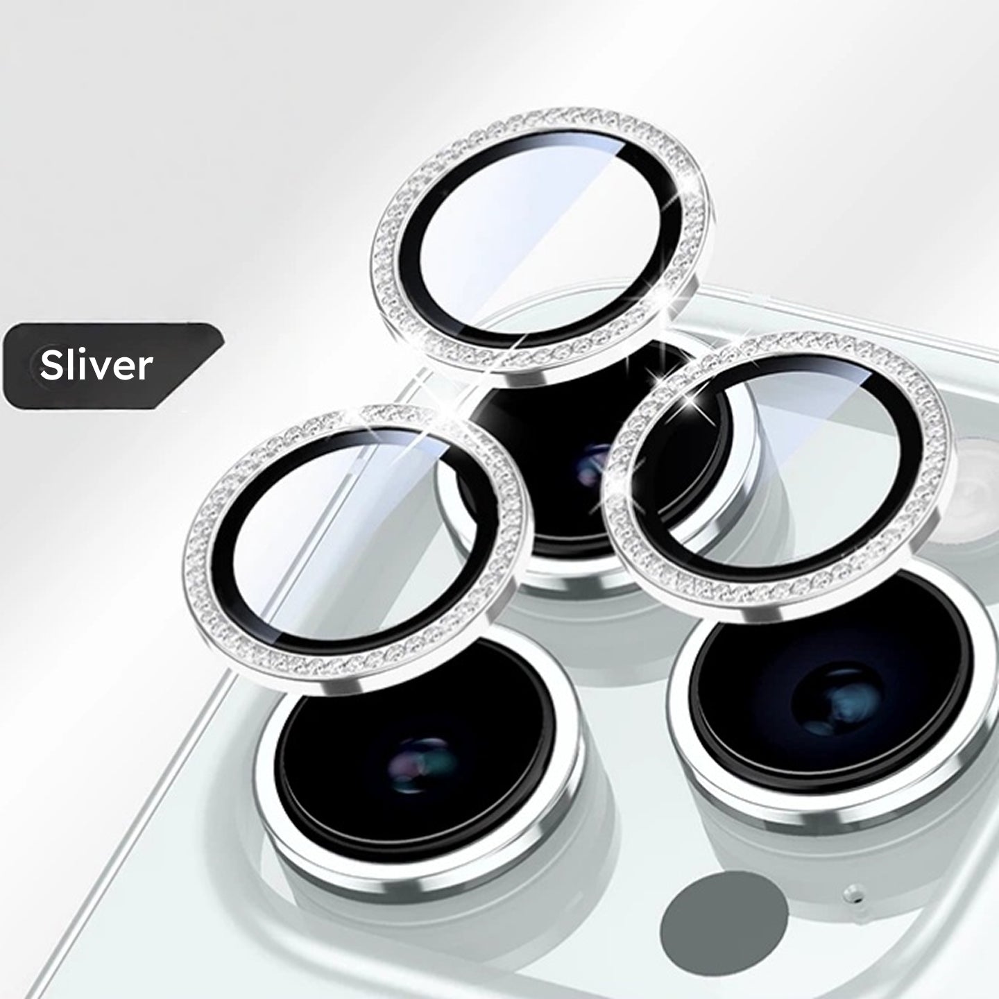 Rhinestone Camera Lens Protector for iPhone