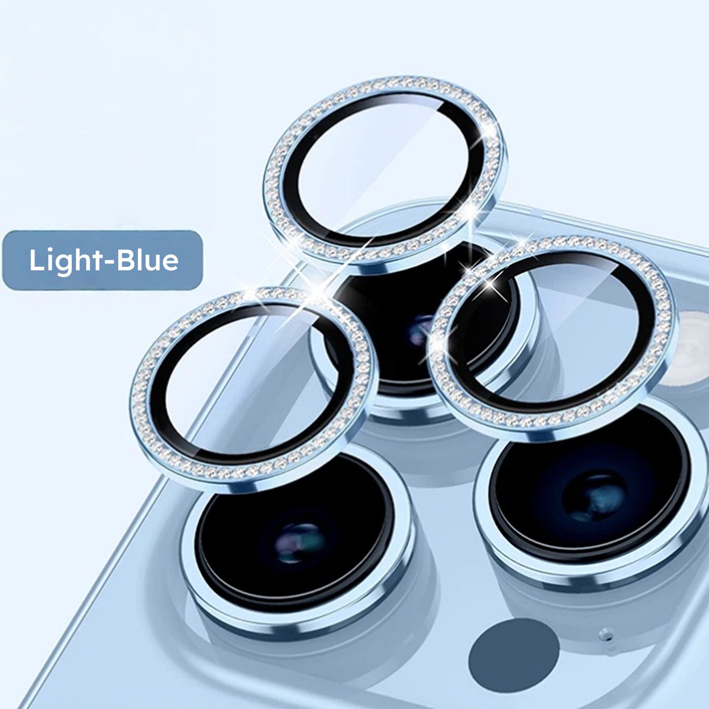 Rhinestone Camera Lens Protector for iPhone