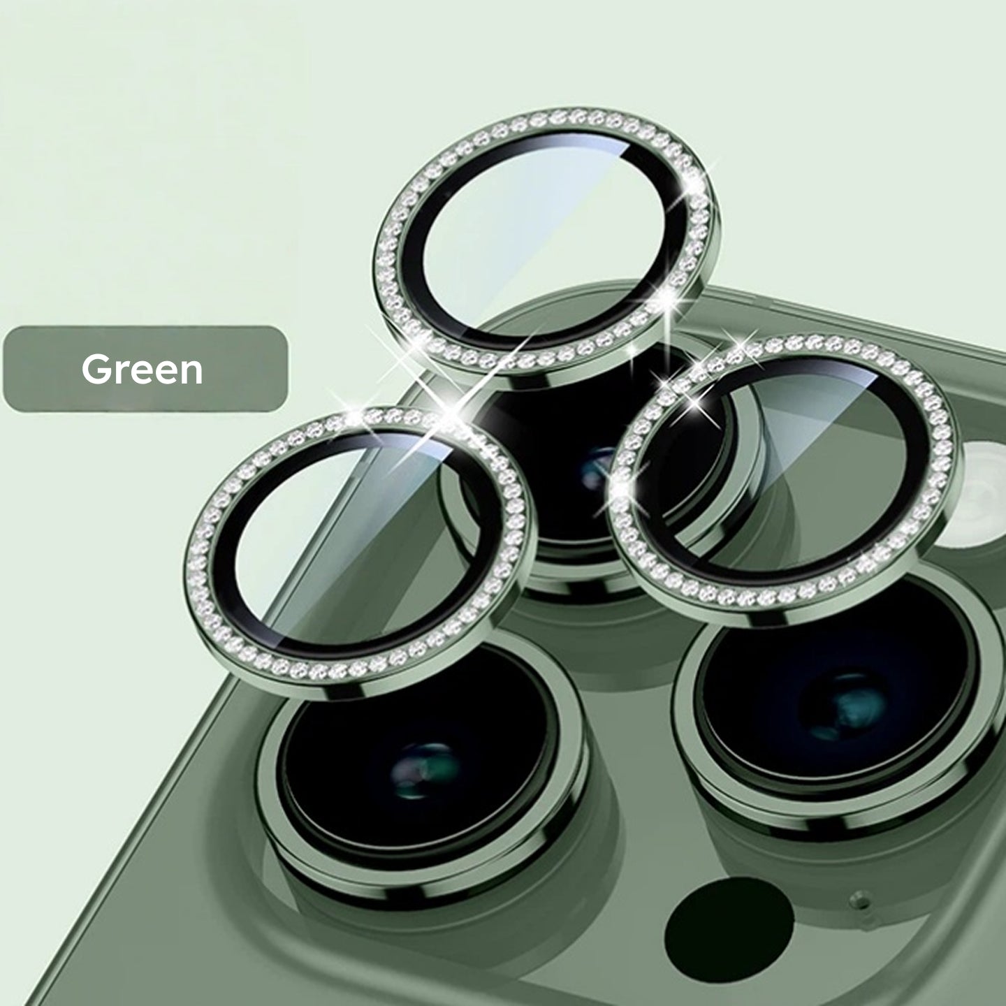 Rhinestone Camera Lens Protector for iPhone