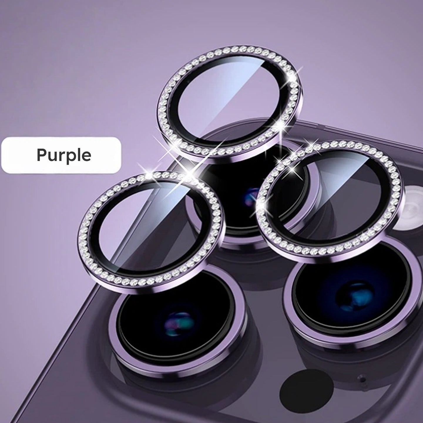 Rhinestone Camera Lens Protector for iPhone