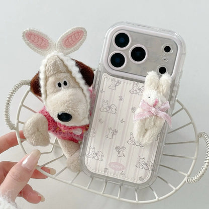 Cute 3D Bow Rabbit iPhone Case Sweet Style SEACASE