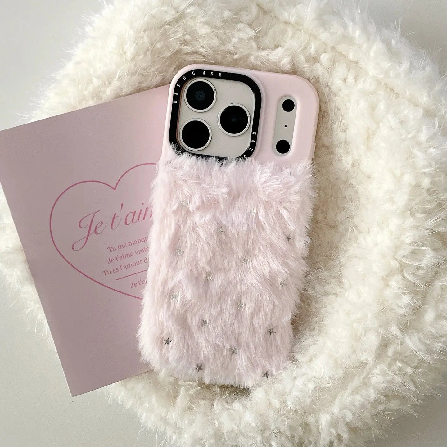 Plush Star iPhone Case Soft Silicone Frame Hard Back SEACASE