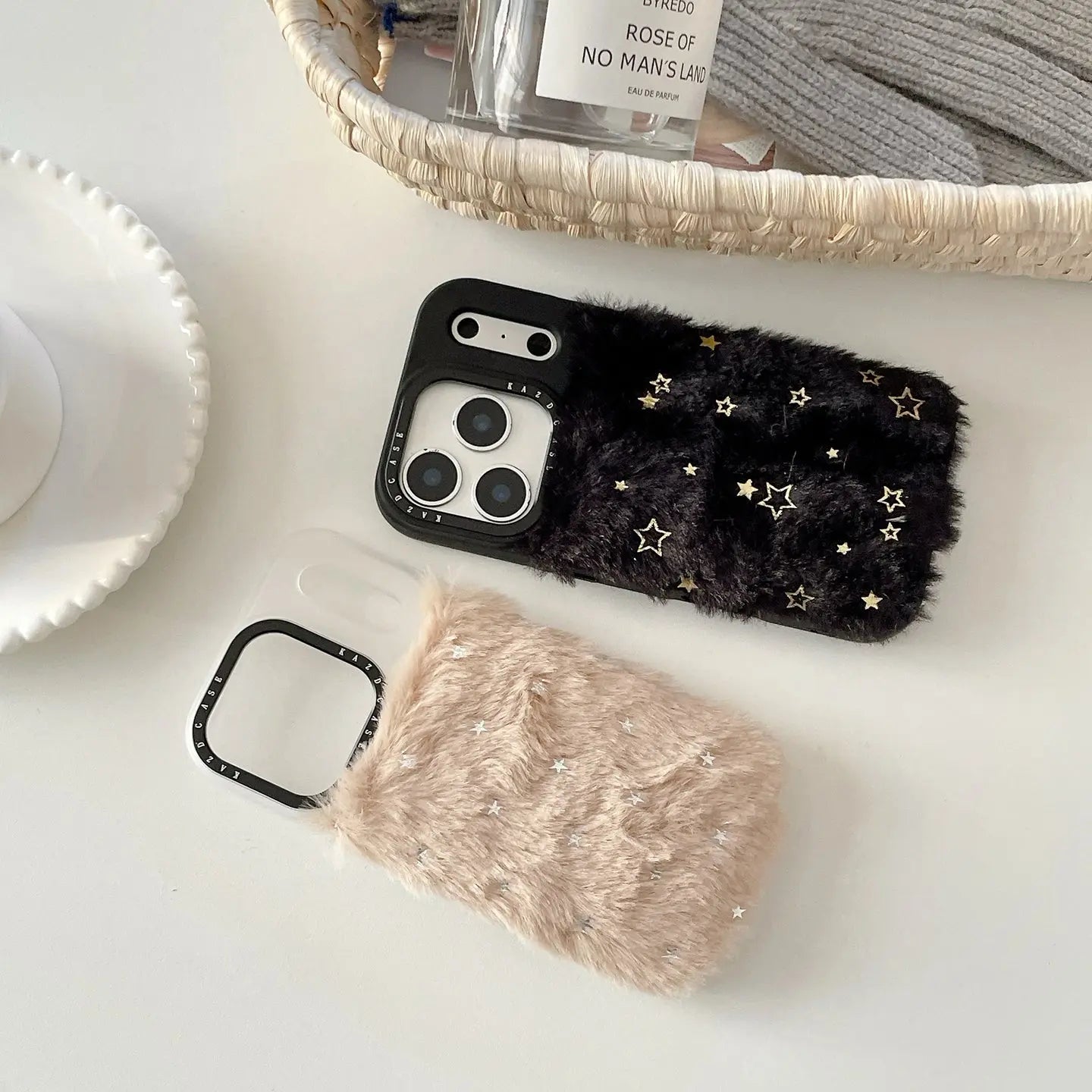 Plush Star iPhone Case Soft Silicone Frame Hard Back SEACASE