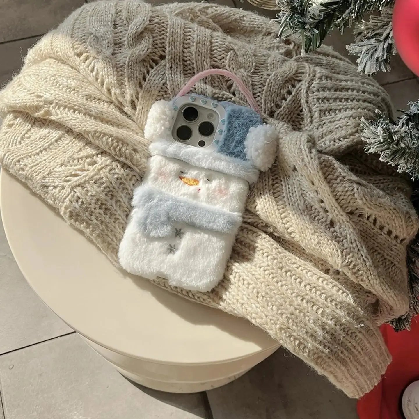 Cute Cozy Snowman iPhone Case SEACASE