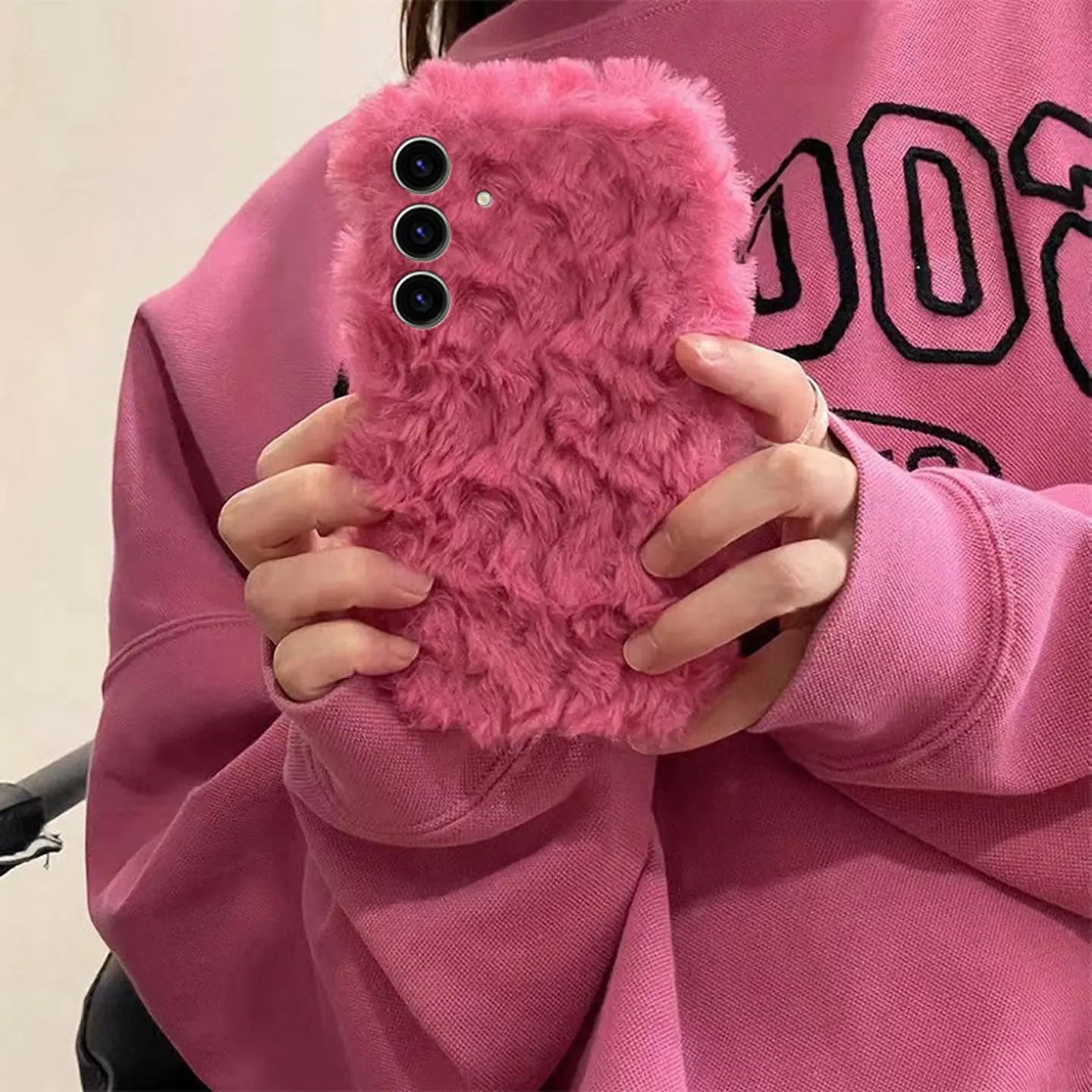 Magenta Pink Fluffy Case for Samsung Galaxy S-Series SEACASE