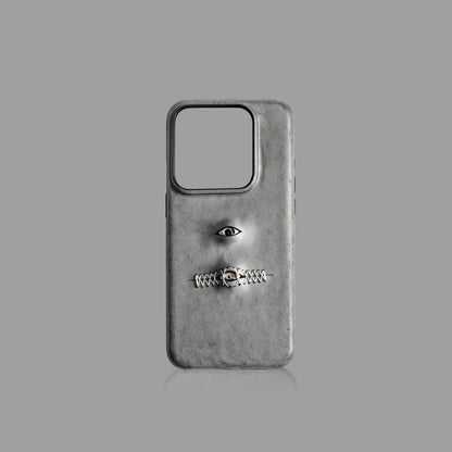 Handmade All-Seeing Eye Leather iPhone Case
