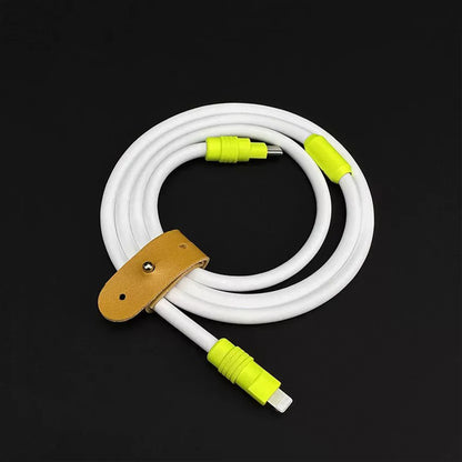 Dopamine Color USB-C to Lightning Fast Charging Cable, Thick Soft Silicone iPhone Charger Cord