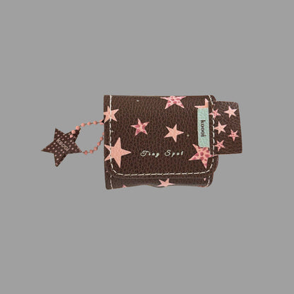 Plaid / Leopard Star Leather AirPods Case