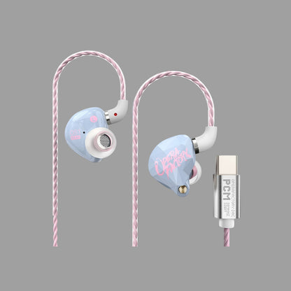 Type-C DAC Wired Gaming In-Ear Earphones with Microphone, Hi-Res Audio, Auto EQ Adjustment for PC & Mobile