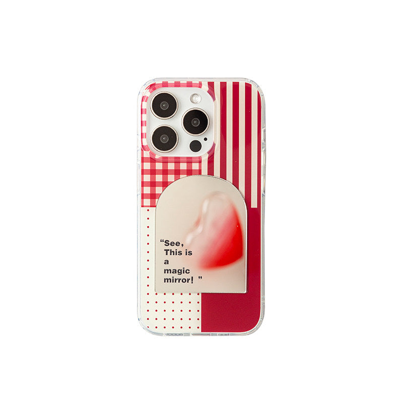 Magic Door Mirror iPhone Case with Stand & Chain