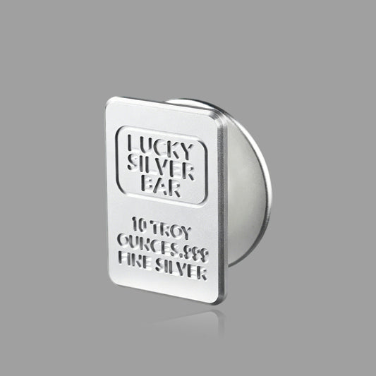 Original Silver Bar Magnetic Phone Grip, Niche Creative Retractable Stand