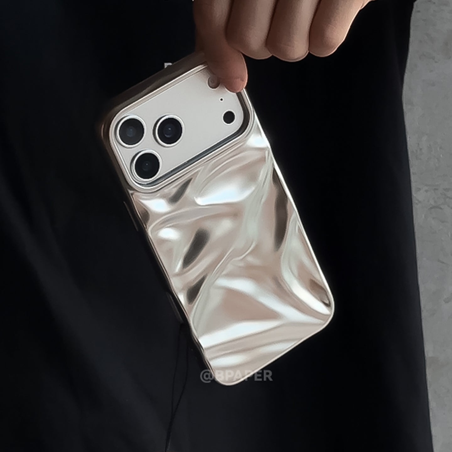3D Water Ripple Electroplated iPhone Case