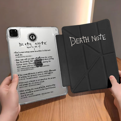 Death Note Quicksand Acrylic iPad Case With Pencil Slot