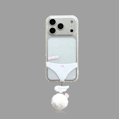 Y2K Coquette Aesthetic iPhone Case with Fluffy Charm
