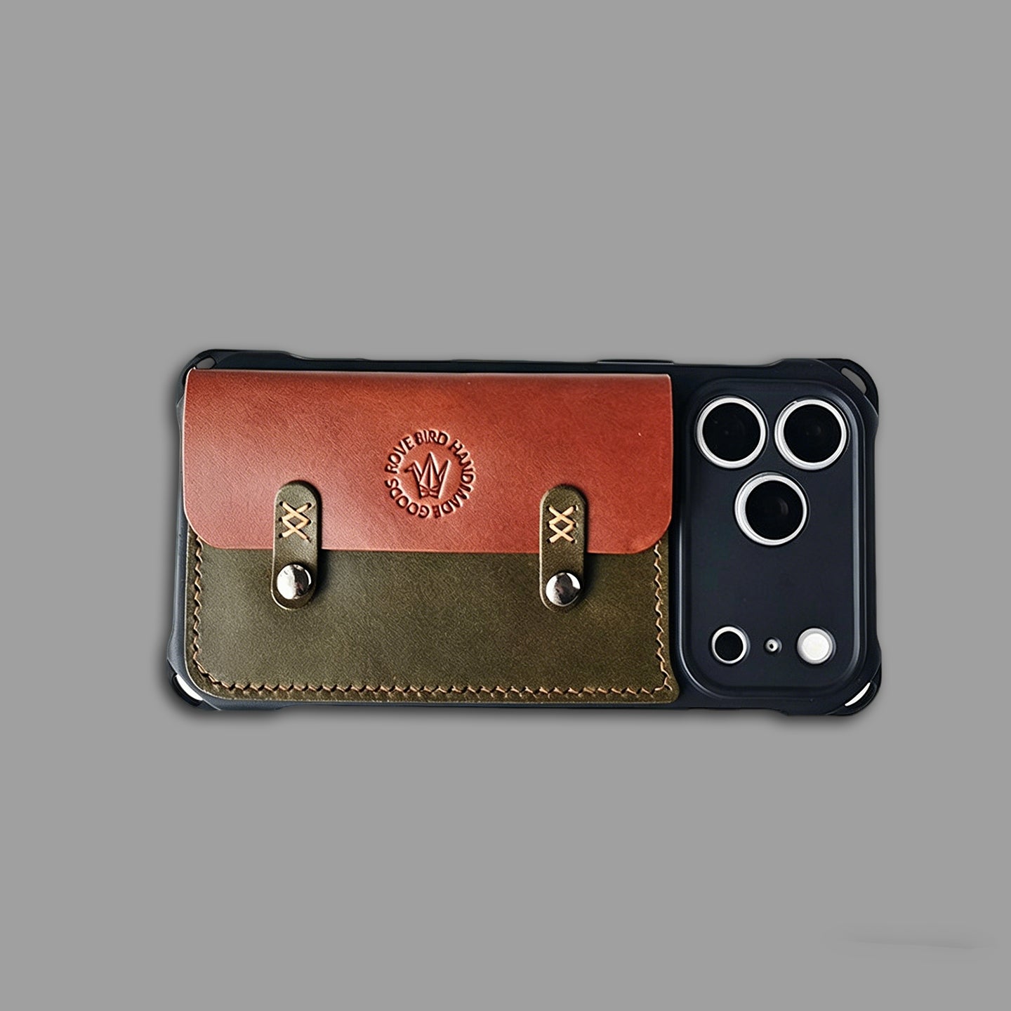 Classic Leather Cardholder iPhone Case with Crossbody Strap, Wallet-Style