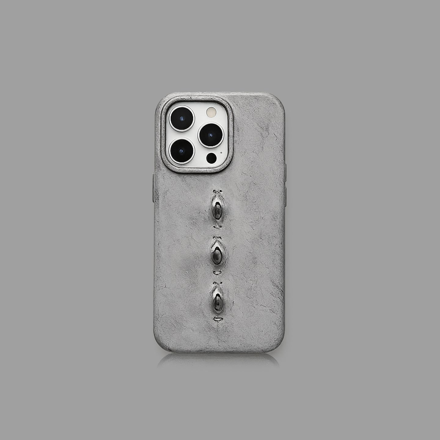 Three Eyes Handmade Vintage Leather iPhone Case