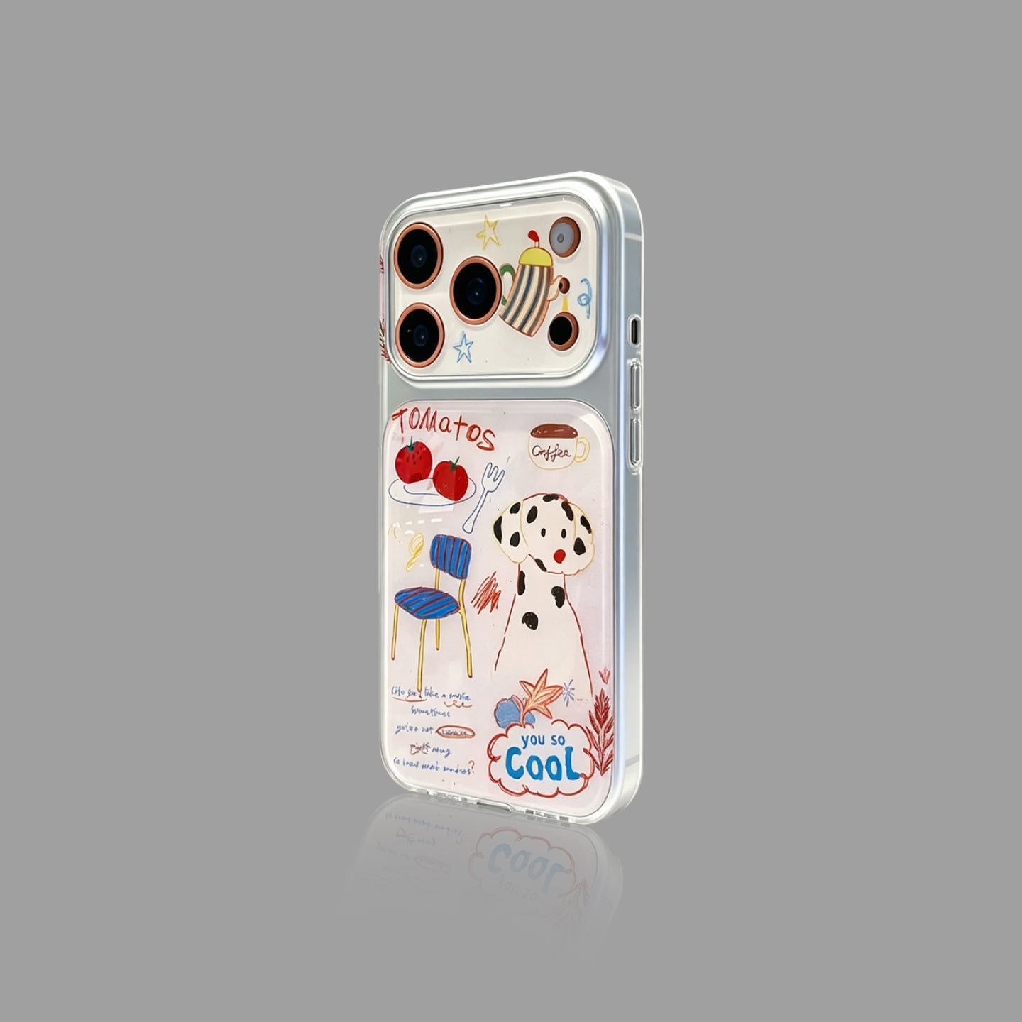 Doodle Dalmatian iPhone Case, Hand‑drawn Style Protective Cover