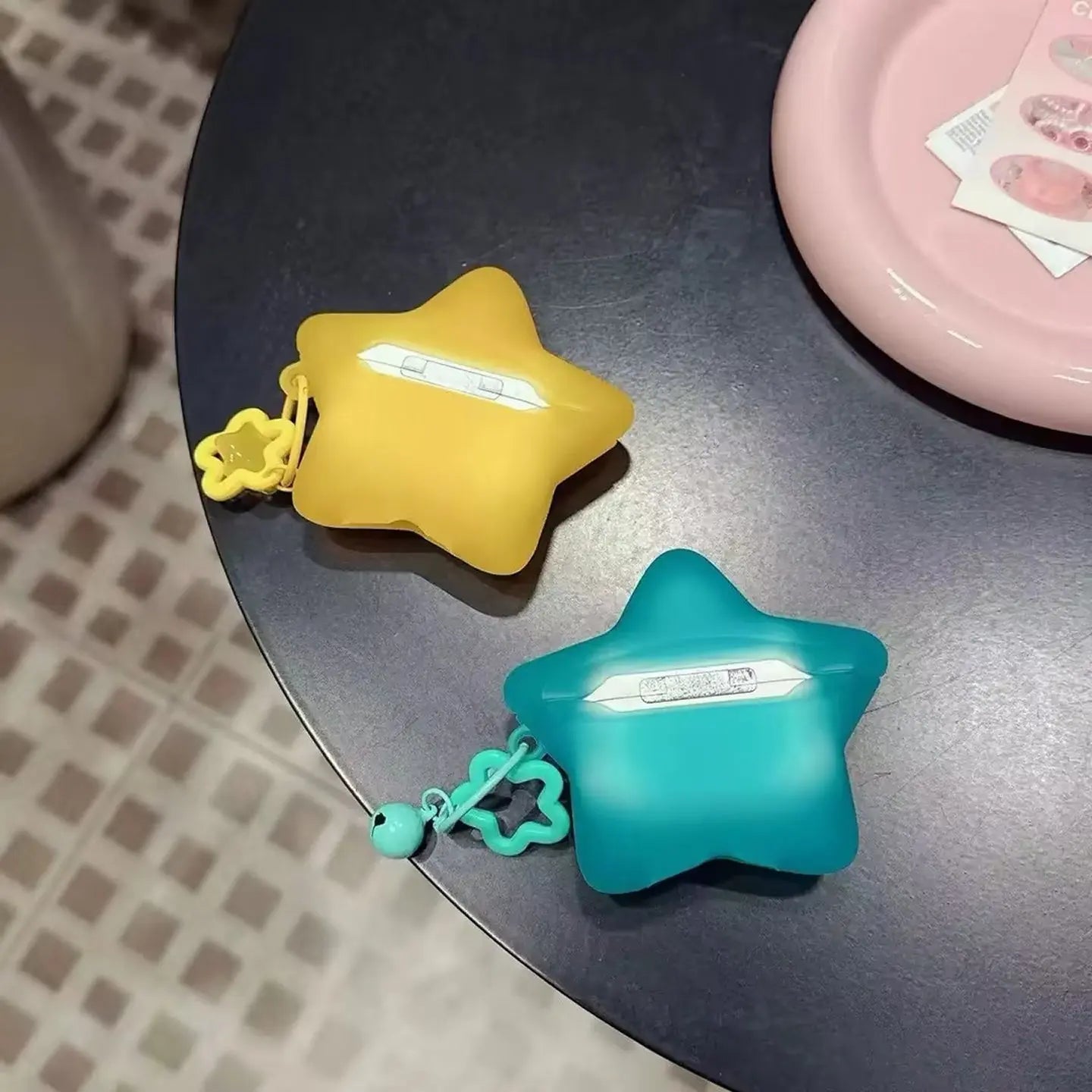 Frosted Star AirPods Case with Matching Star Charm SEACASE