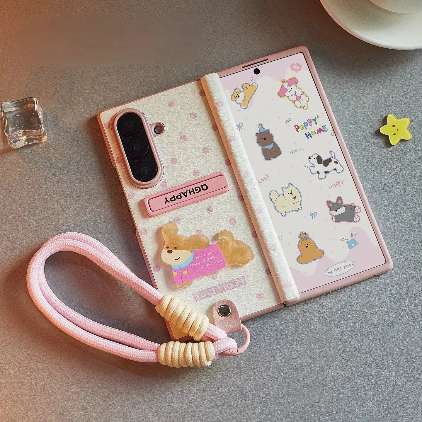 Samsung Z Fold7 Bear Polka Dot Case 我的商店